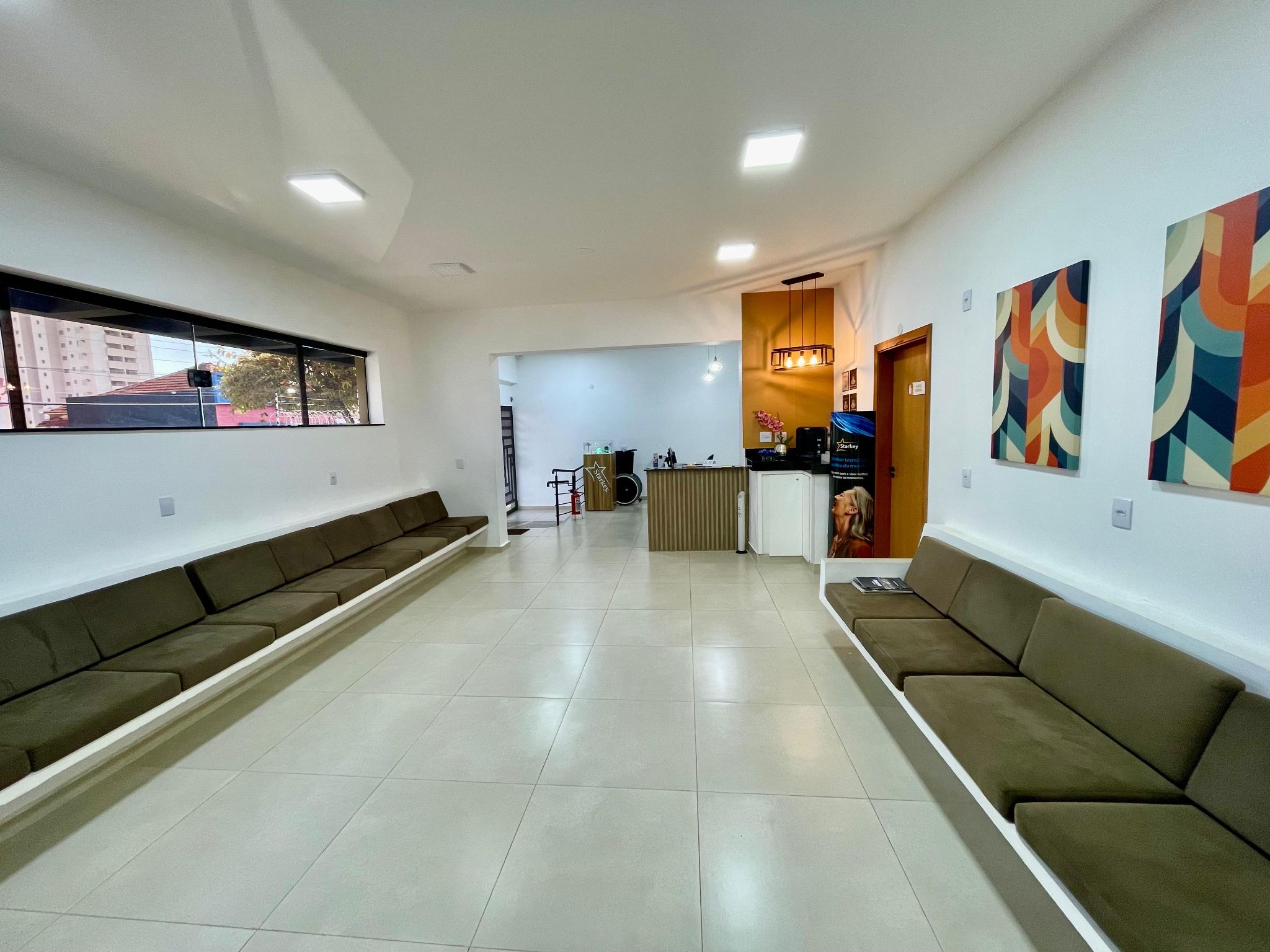 Sala de espera da clínica Audiumvita
